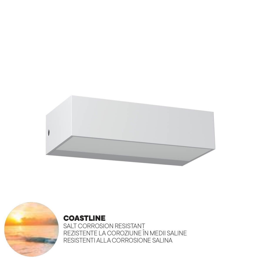 Redo 90372 - LED Vanjska zidna svjetiljka LAMPRIS LED/9,5W/230V IP65 bijela