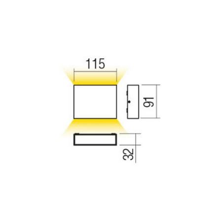 Redo 90375 - LED Vanjsko zidno svjetlo KAMAL LED/6W/230V 3000K IP54 bijela