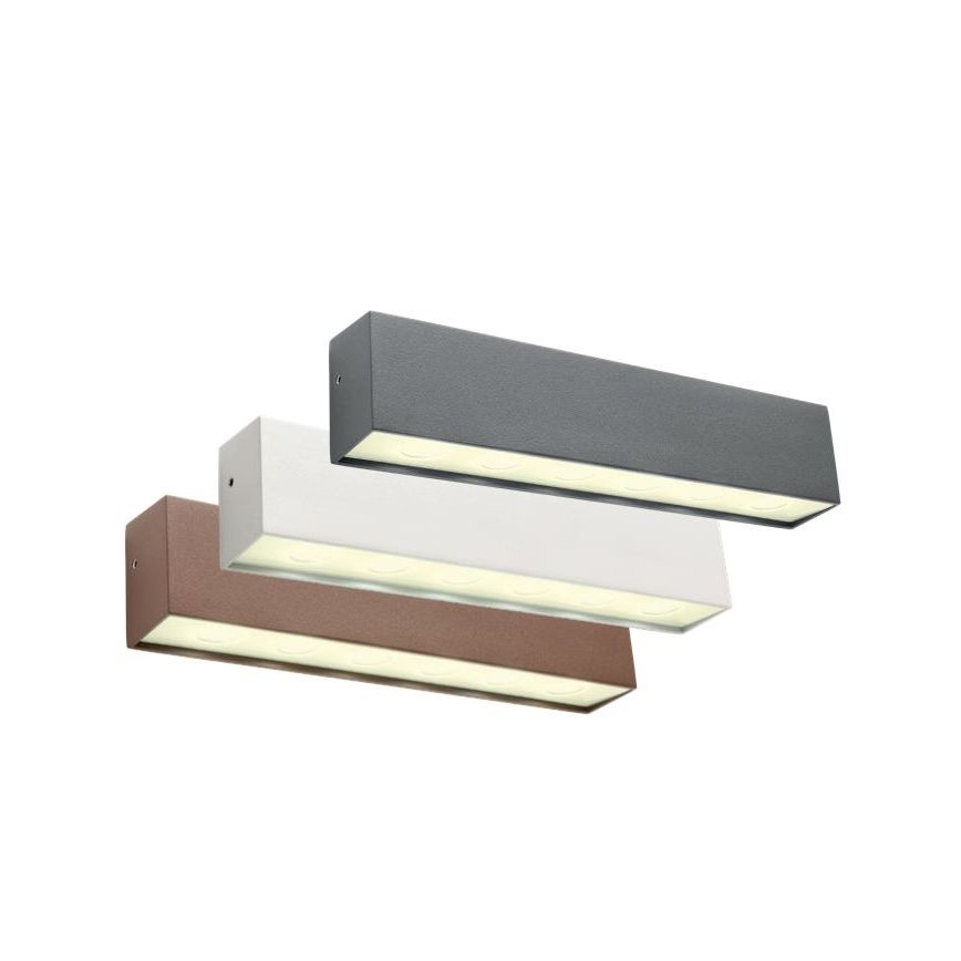 Redo 90394 - LED Vanjska zidna svjetiljka OMNIA LED/12W/230V 3000K IP54 siva