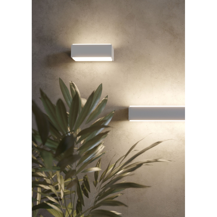 Redo 90400 - LED Vanjska zidna svjetiljka DASH LED/9W/230V 4000K IP65 bijela