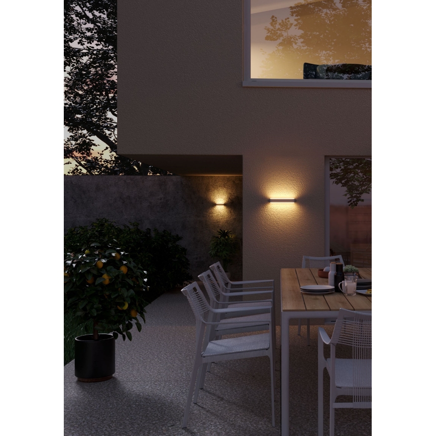 Redo 90404 - LED Vanjska zidna svjetiljka DASH LED/9W/230V 4000K IP65 smeđa
