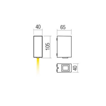 Redo 90418 - LED Vanjska zidna svjetiljka ACE LED/3,36W/230V 4000K IP54 smeđa
