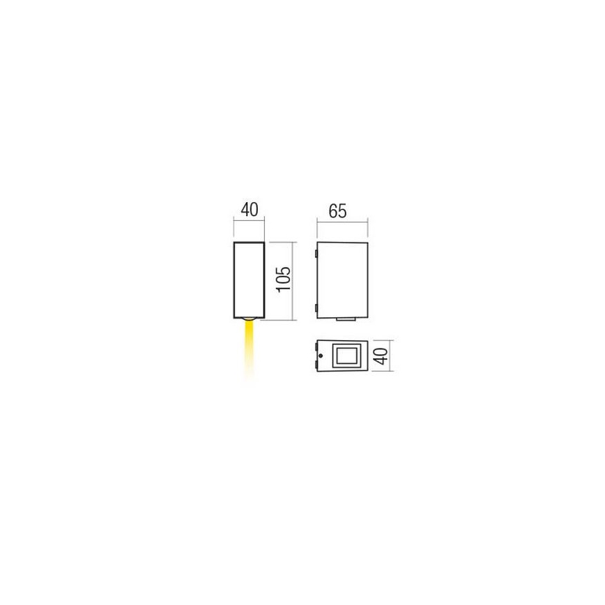 Redo 90418 - LED Vanjska zidna svjetiljka ACE LED/3,36W/230V 4000K IP54 smeđa