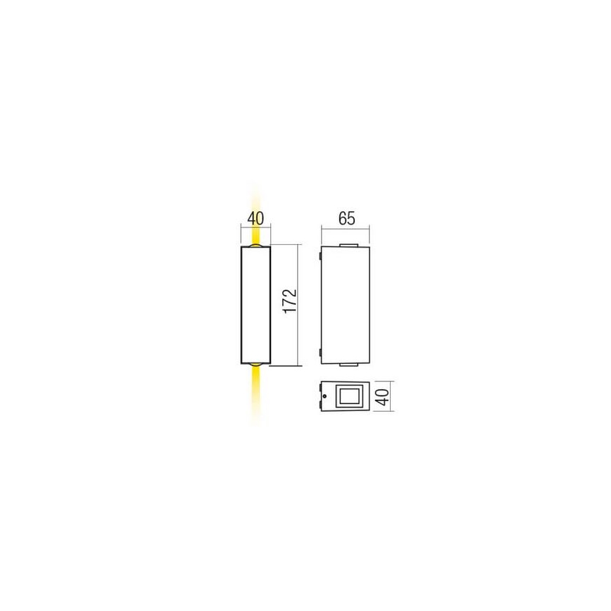Redo 90424 - LED Vanjska zidna svjetiljka ACE LED/5,84W/230V 4000K IP54 smeđa