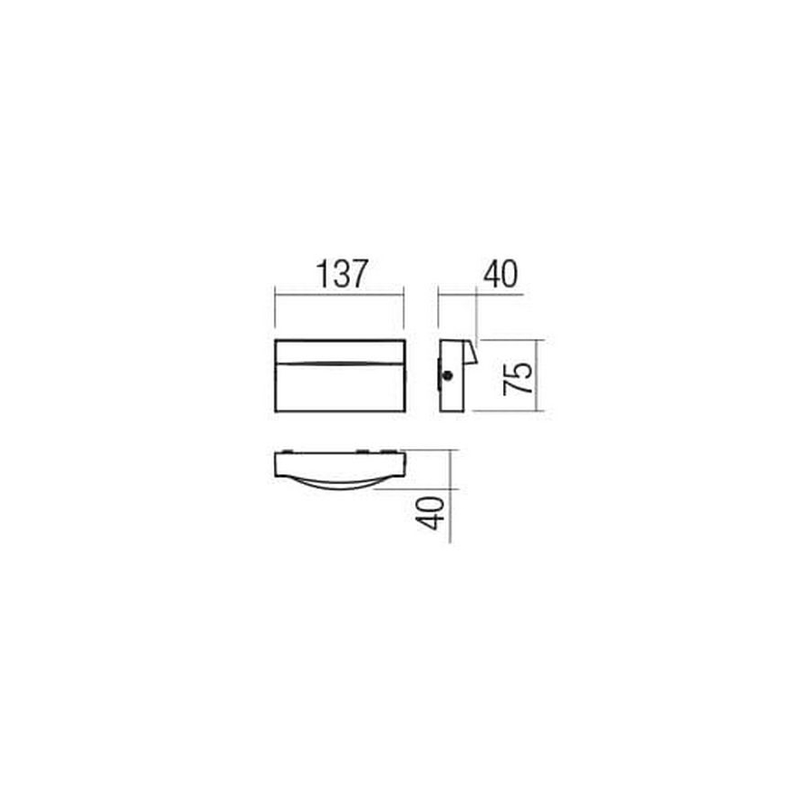 Redo 90425 - LED Vanjska zidna svjetiljka POLIFEMO LED/8W/230V IP65 bijela