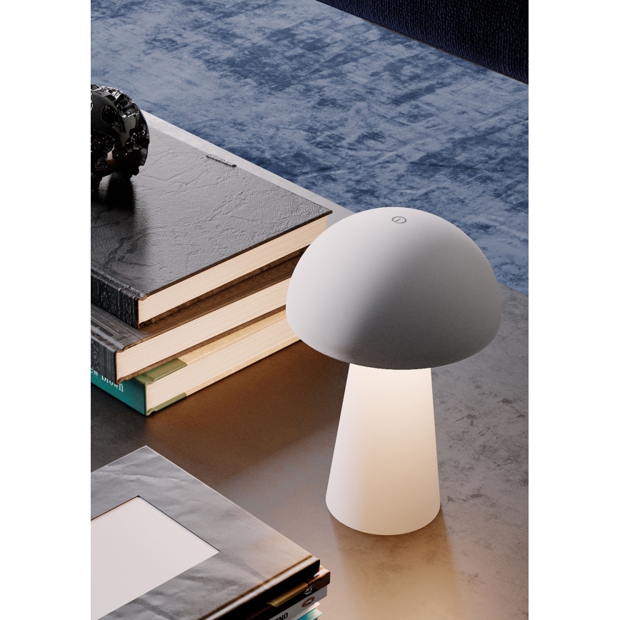 Redo 90438 - LED vanjska dodirna lampa KIRA s mogućnošću prigušivanja LED/4,7W/230V 2200 mAh IP44 bijela