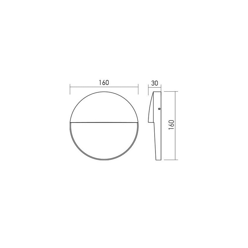 Redo 90476 - LED Vanjska zidna svjetiljka LANDER LED/6W/230V IP54 bijela