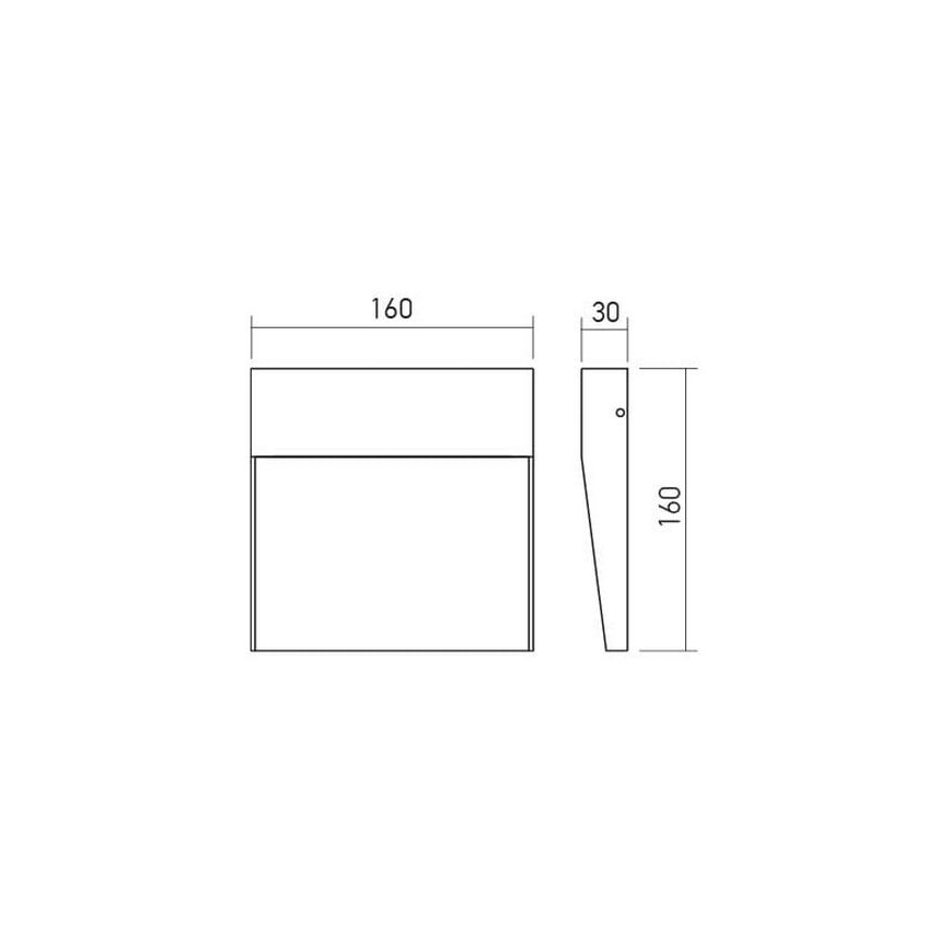 Redo 90478 - LED Vanjska zidna svjetiljka LANDER LED/6W/230V IP54 bijela
