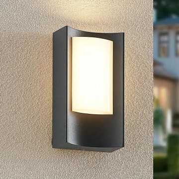 Redo 90483 - LED Vanjska zidna svjetiljka WARP LED/8W/230V 3000K IP44 antracit
