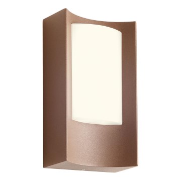 Redo 90484 - LED Vanjska zidna svjetiljka WARP LED/8W/230V 3000K IP44 smeđa