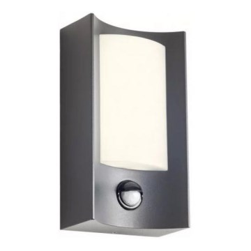 Redo 90486 - LED Vanjska zidna svjetiljka sa senzorom WARP LED/8W/230V 3000K IP44 antracit