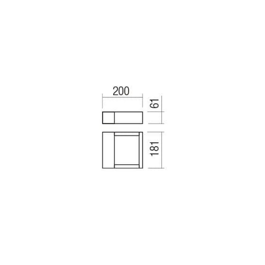 Redo 90508 - LED Vanjska zidna svjetiljka WALD LED/10W/230V IP65 antracit