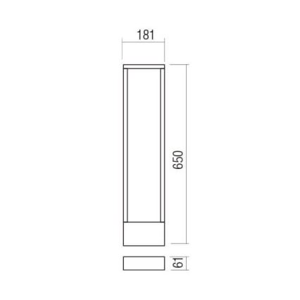 Redo 90509 - LED Vanjska lampa WALD LED/10W/230V IP65 antracit