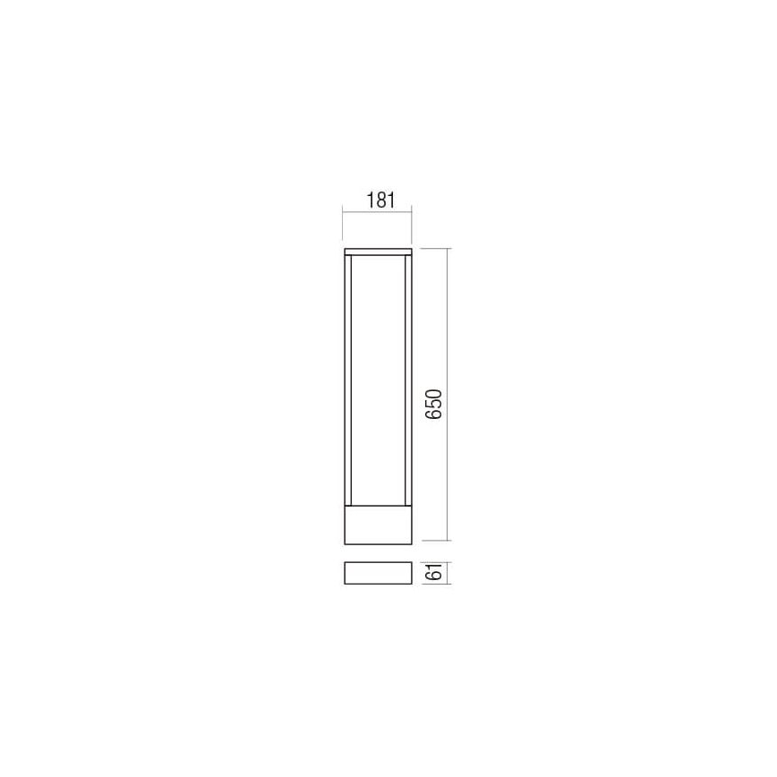 Redo 90509 - LED Vanjska lampa WALD LED/10W/230V IP65 antracit