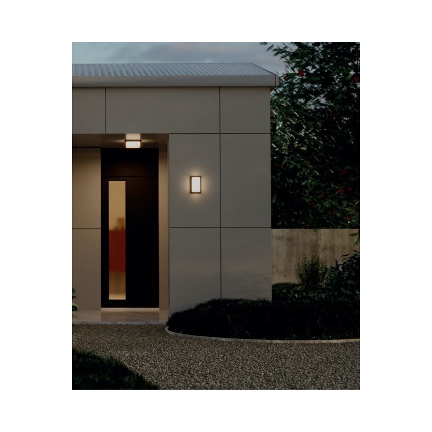 Redo 90534 - LED Vanjska zidna svjetiljka QUADRIS LED/12W/230V IP54 smeđa