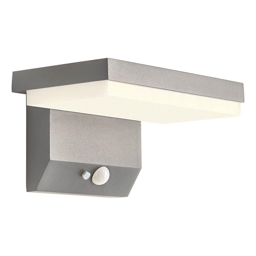 Redo 90535 - LED Solarna zidna svjetiljka sa senzorom TAIYO LED/2W/3,7V 3000K 2200 mAh IP54 antracit