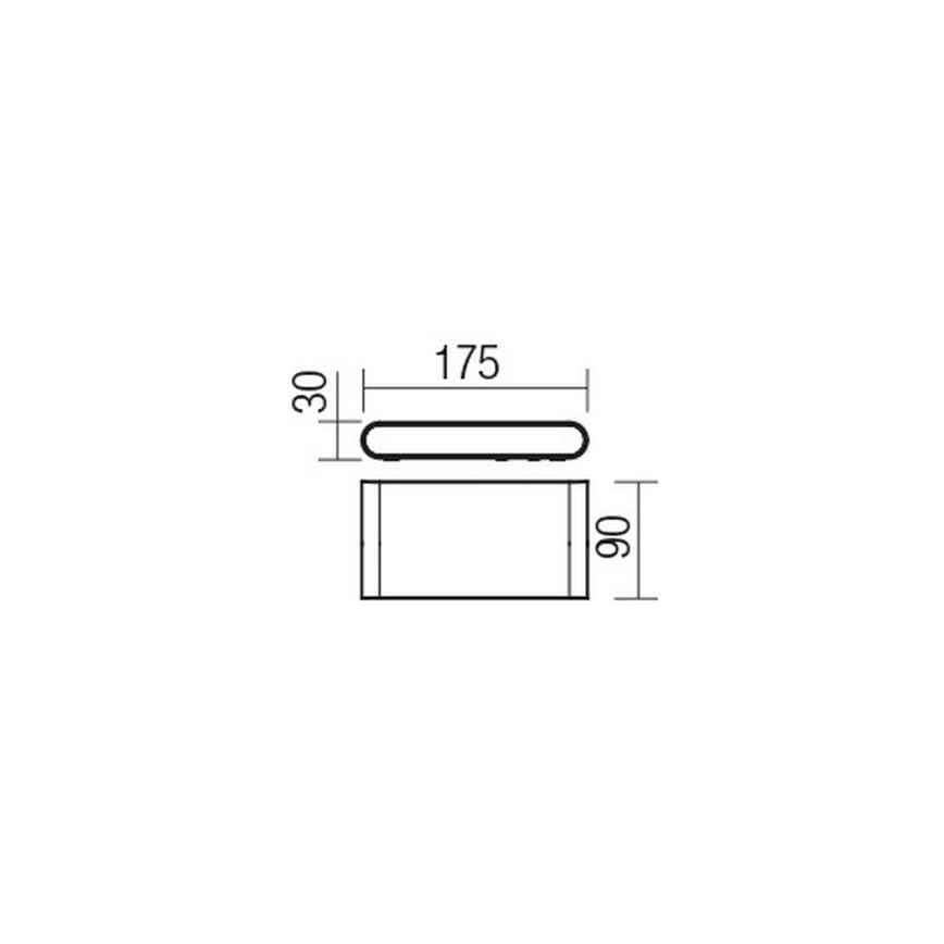 Redo 9054 - LED Vanjska zidna svjetiljka POCKET LED/6W/230V IP54