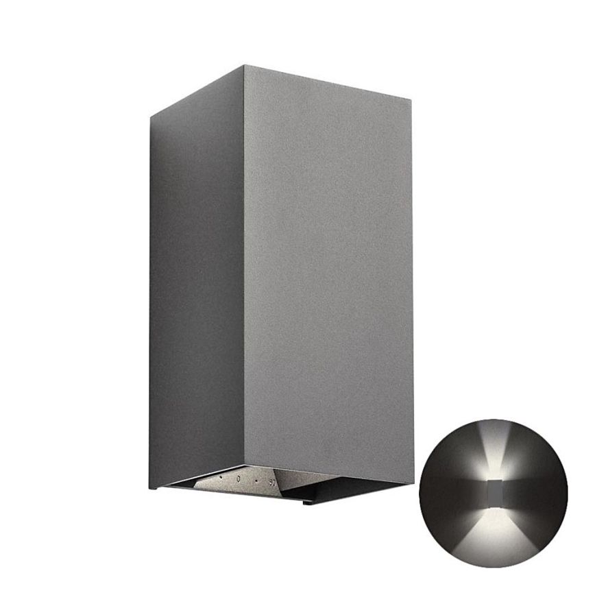 Redo 90553 - LED Vanjska zidna svjetiljka VARY 2xLED/10W/230V 3000K IP54 antracit