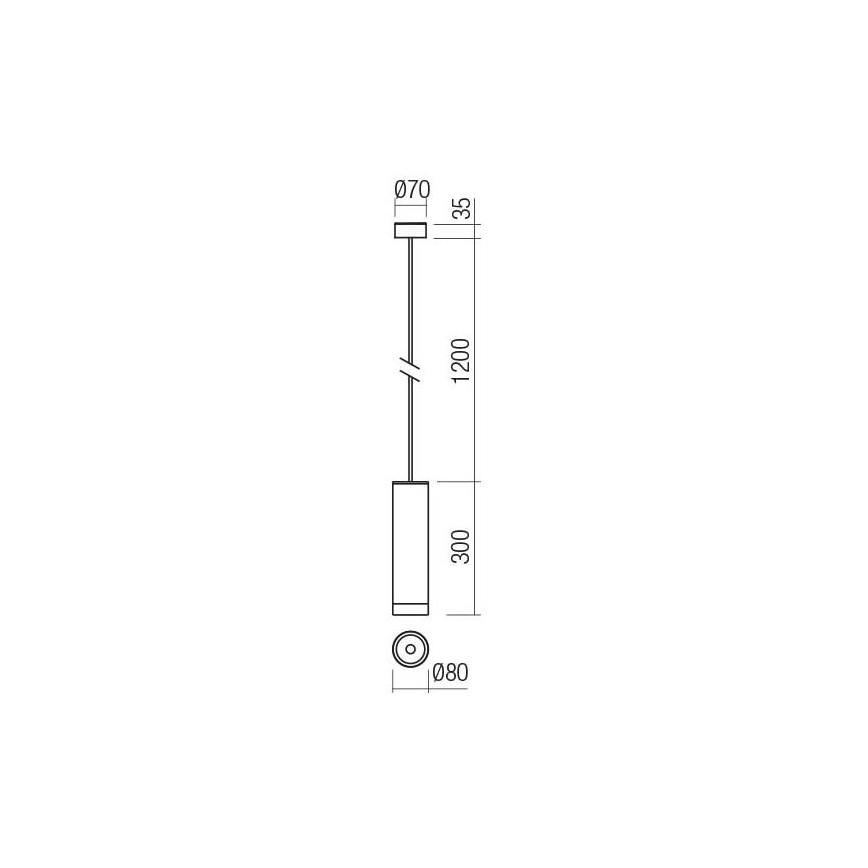 Redo 90571 - LED Vanjska viseća svjetiljka KLOU LED/9W/230V IP54 antracit