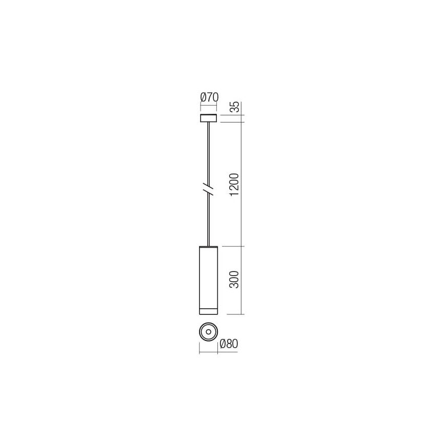Redo 90572 - LED Vanjska viseća svjetiljka KLOU LED/9W/230V IP54 smeđa