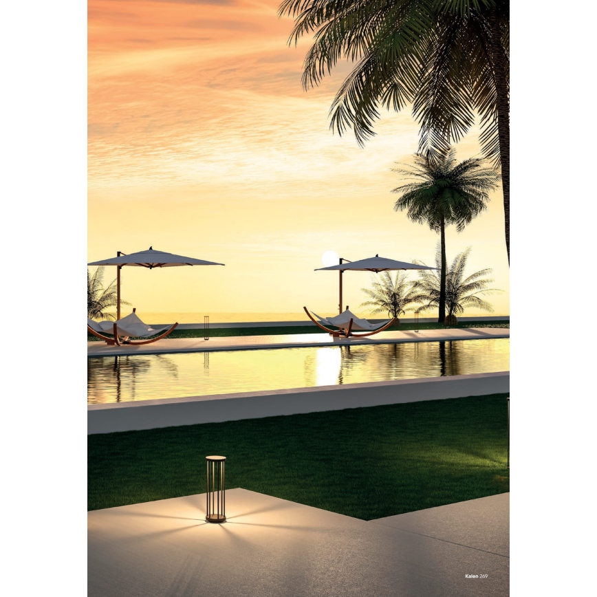 Redo 90577 - LED vanjska svjetiljka KALEN LED/8W/230V 3000K 20 cm IP65 antracit