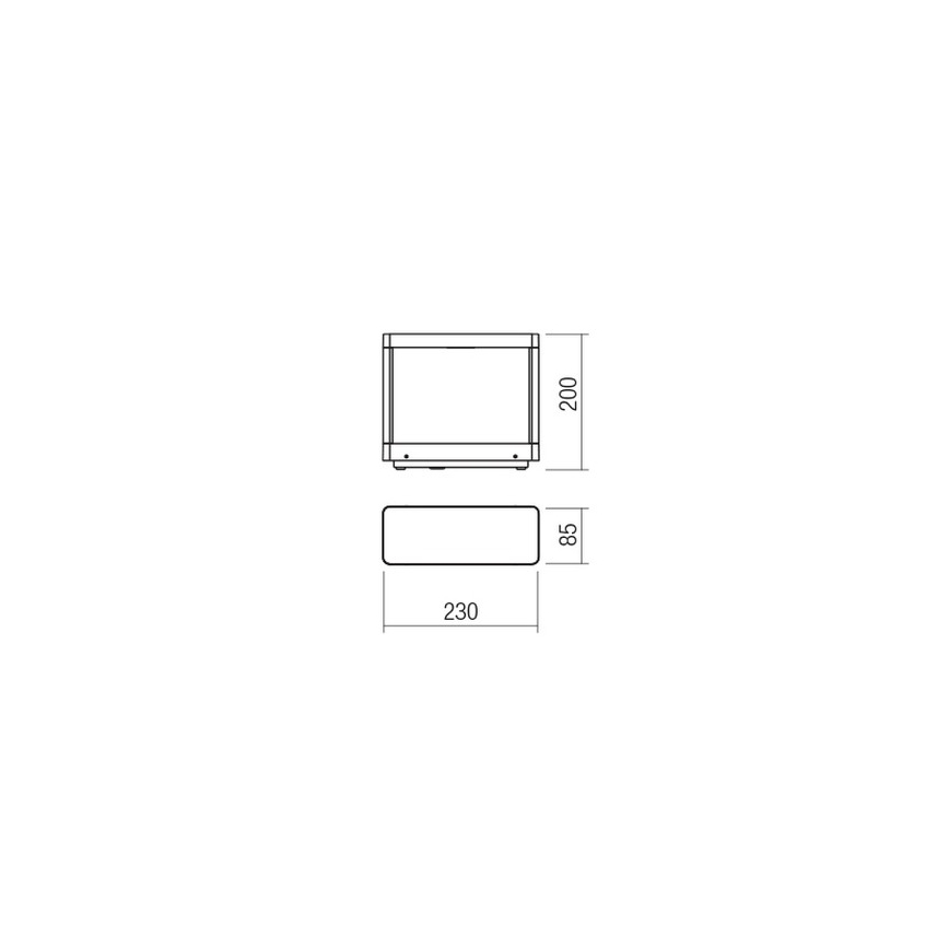 Redo 90580 - Vanjska LED svjetiljka WAKE LED/8W/230V 3000K 20 cm IP65, antracitna