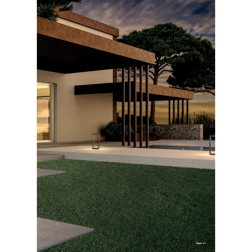 Redo 90582 - LED vanjska svjetiljka WAKE LED/8W/230V 3000K 75 cm IP65 antracit