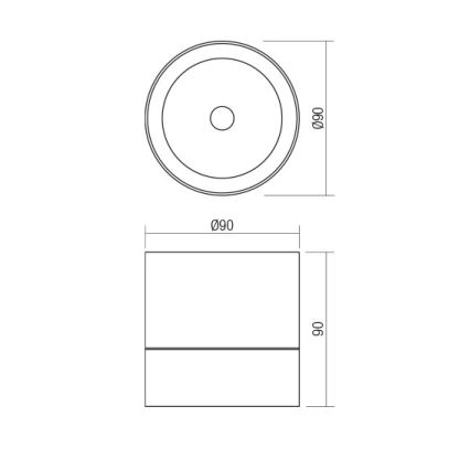 Redo 90626 - LED vanjska reflektorska svjetiljka SHAFT LED/13W/230V 3000K Ø 9 cm IP65 bijela