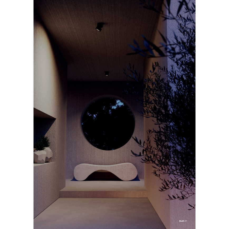 Redo 90627 - LED vanjski reflektor SHAFT LED/13W/230V 3000K promjer 9 cm IP65 antracit