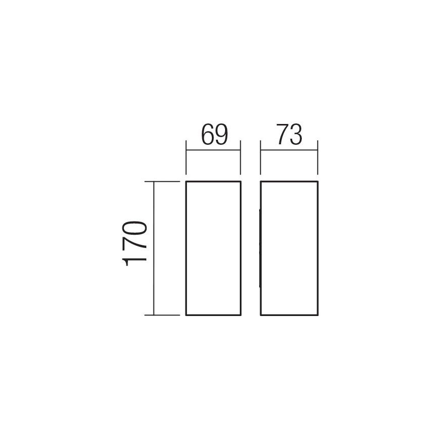 Redo 90637 - LED Vanjsko zidno svjetlo SONNY 2xLED/5W/230V 2200/3000/4000K IP54 smeđa