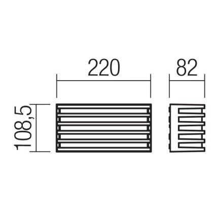 Redo 90638 - LED Vanjska zidna svjetiljka BLAZE LED/12W/230V 3000K IP54 antracit