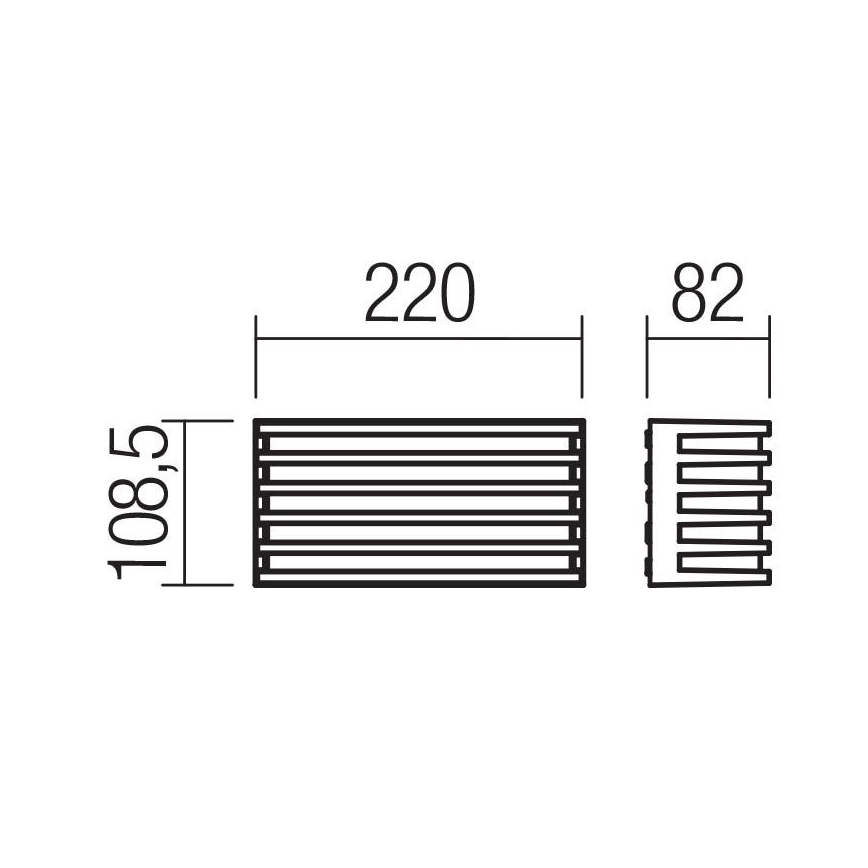 Redo 90638 - LED Vanjska zidna svjetiljka BLAZE LED/12W/230V 3000K IP54 antracit