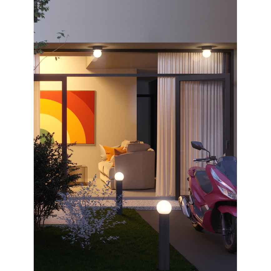 Redo 90642 - Vanjska lampa BULK 1xE27/28W/230V 50 cm IP44 antracit