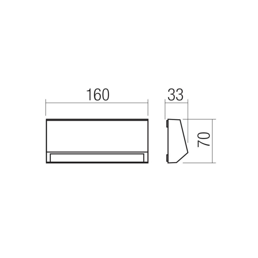Redo 90679 - Vanjska orijentacijska svjetiljka ANDER LED/3W/230V 3000K IP65 antracitna