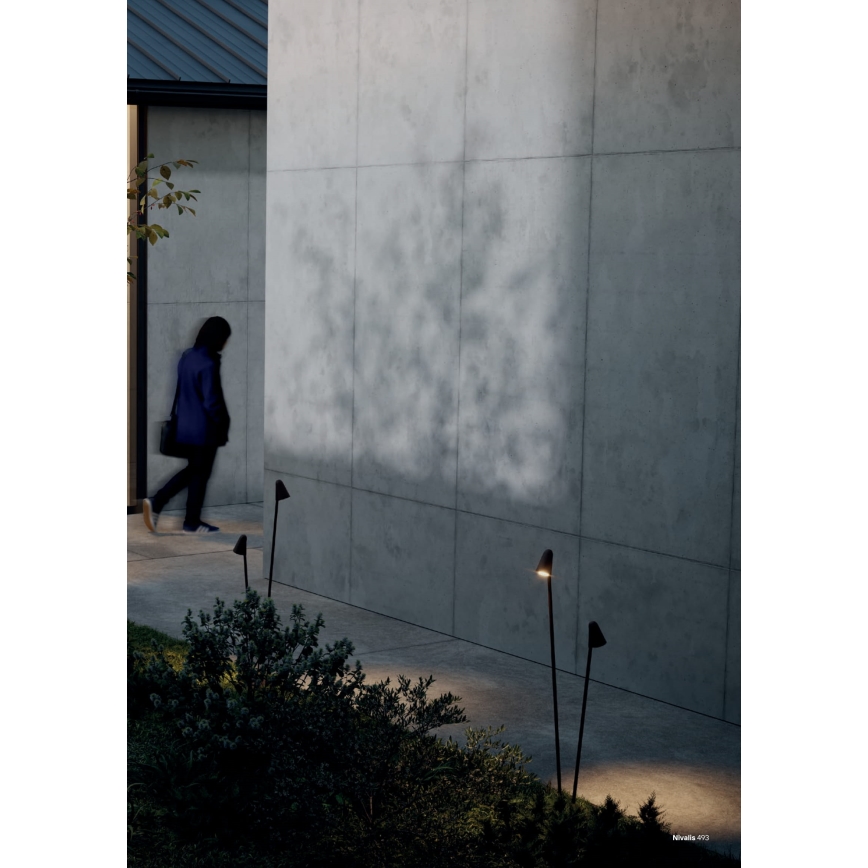 Redo 90711 - Vanjska LED svjetiljka NIVALIS 2xLED/6,9W/230V 3000K 110 cm IP65 antracit