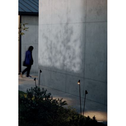 Redo 90712 - LED vanjska svjetiljka NIVALIS 2xLED/6,9W/230V 3000K 110 cm IP65 smeđa