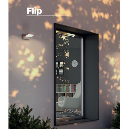 Redo 90716 - LED Vanjsko zidno svjetlo FLIP LED/40W/230V 3000/4000/5000K CRI 90 IP54 smeđa