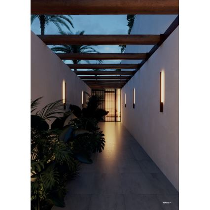 Redo 90870 - LED vanjska zidna svjetiljka REFLEXA LED/6W/230V 3000K 62,1 cm CRI 90 IP54 antracit