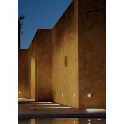 Redo 91195 - LED vanjsko orijentacijsko svjetlo BAST LED/2,5W/230V 3000K CRI 90 IP65 sivo