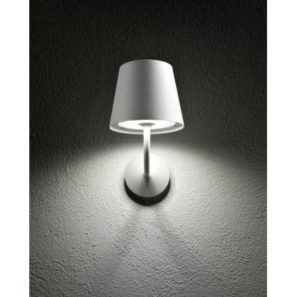 Redo 9124 - LED Vanjska zidna lampa GIORGIO LED/7W/230V IP65 bijela