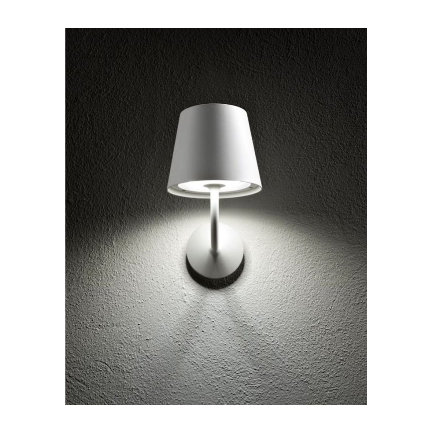 Redo 9124 - LED Vanjska zidna lampa GIORGIO LED/7W/230V IP65 bijela