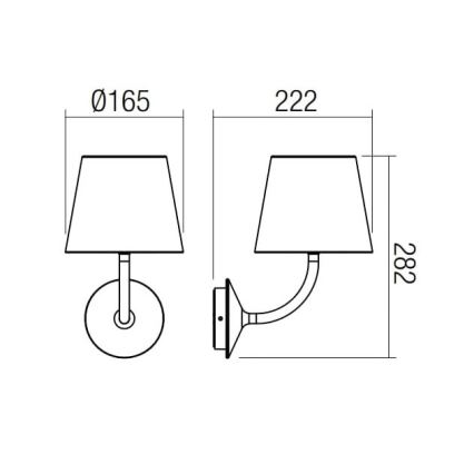 Redo 9124 - LED Vanjska zidna lampa GIORGIO LED/7W/230V IP65 bijela