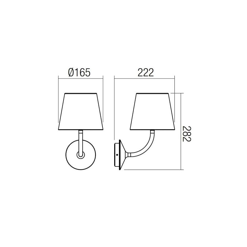 Redo 9124 - LED Vanjska zidna lampa GIORGIO LED/7W/230V IP65 bijela