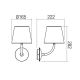 Redo 9125 - LED Vanjska zidna lampa GIORGIO LED/7W/230V IP65 crna