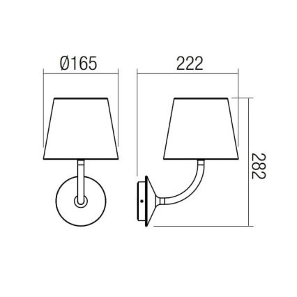 Redo 9125 - LED Vanjska zidna lampa GIORGIO LED/7W/230V IP65 crna