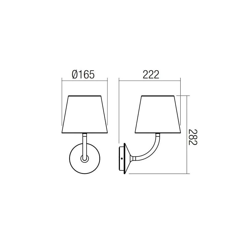 Redo 9125 - LED Vanjska zidna lampa GIORGIO LED/7W/230V IP65 crna