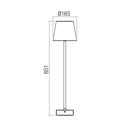 Redo 9126 - LED Vanjska lampa GIORGIO LED/7W/230V IP65 bijela