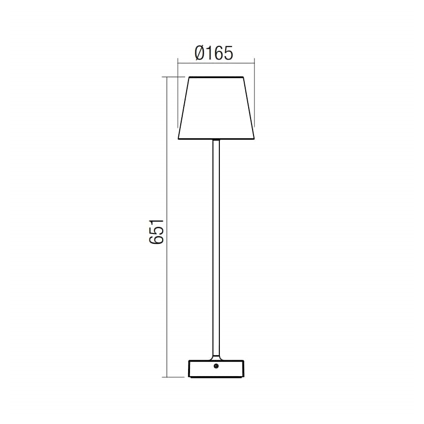 Redo 9127 - LED Vanjska lampa GIORGIO LED/7W/230V IP65 crna