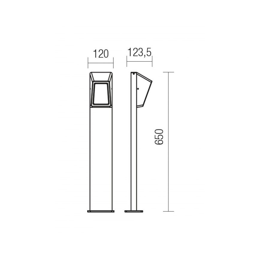 Redo 9168 - LED Vanjska lampa ARGES LED/3W/230V IP54 smeđa