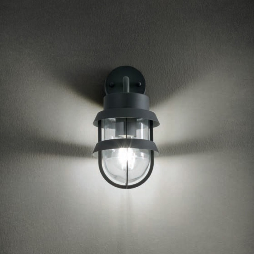 Redo 9498 - Vanjska zidna lampa CLAUT 1xE27/42W/230V IP44 antracit